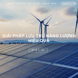 Web giới thiệu năng lượng xanh - Dappteck