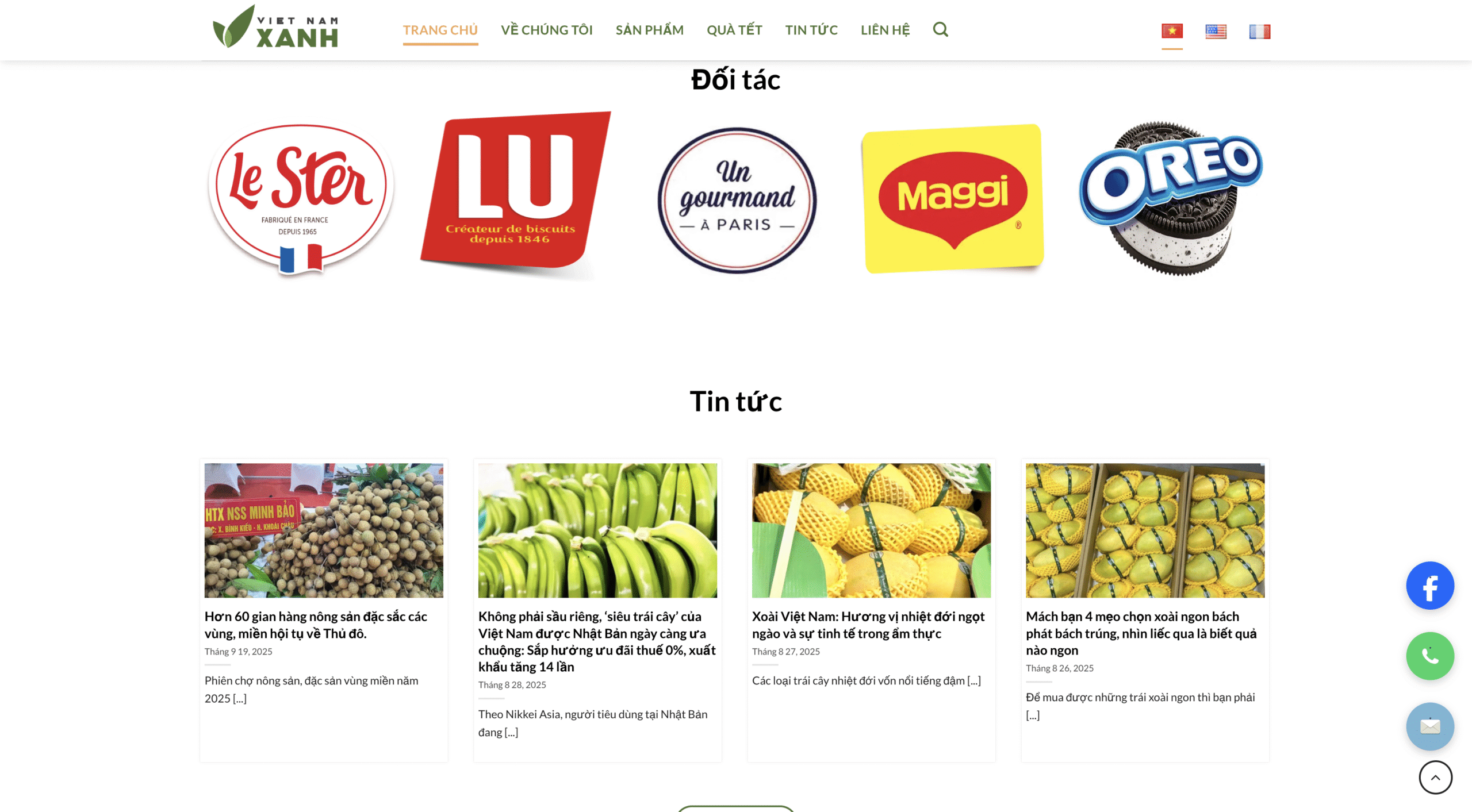 Web giới thiệu trái cây xuất nhập khẩu - Ảnh 5