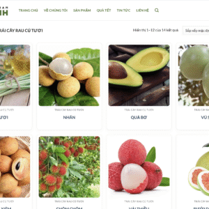 Web giới thiệu trái cây xuất nhập khẩu